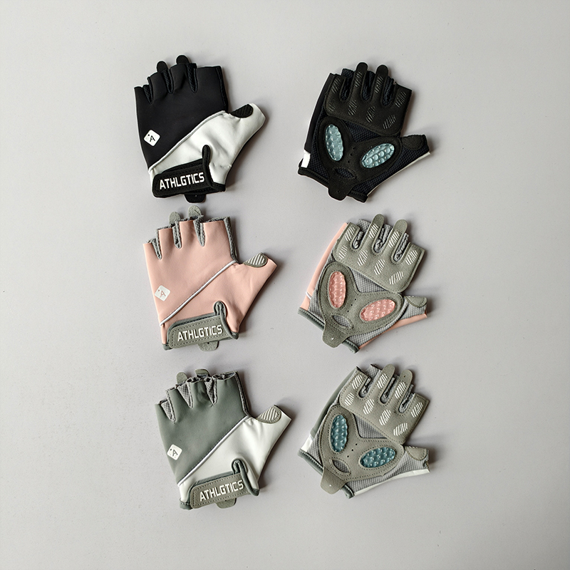 Outdoor Sport Gloves - ฟิตเนสผู้หญิงถุงมือครึ่งนิ้ว Anti Cocoon, ขี่จักรยานกลางแจ้ง Anti SLIP