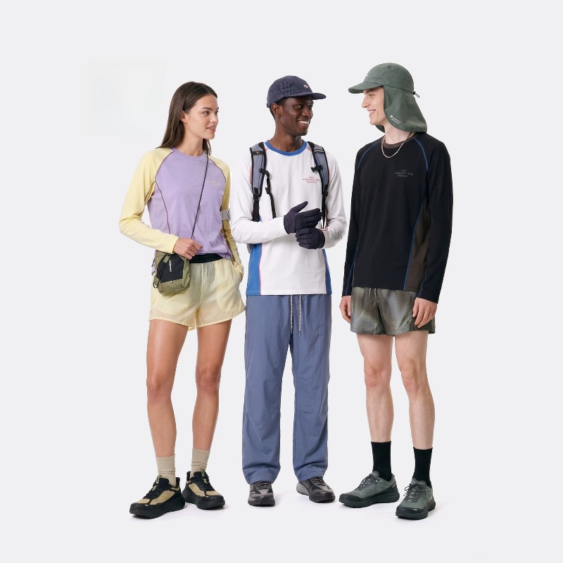 Outdoor Sport Is - เสื้อกีฬาเดินป่ากลางแจ้งแบบยูนิเซ็กส์ - เสื้อแขนแร็กแลนน้ำหนักเบา ระบายอากาศได้ดี พร้อมขอบตัดสีตัดกัน