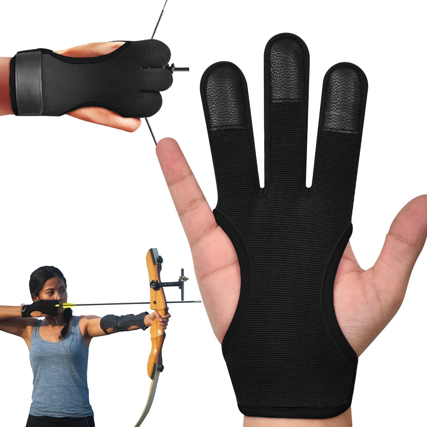 ถุงมือยิงธนู 3 นิ้ว 1 ชิ้น ปรั - Outdoor Sport Gloves บทวิจารณ์และราคา