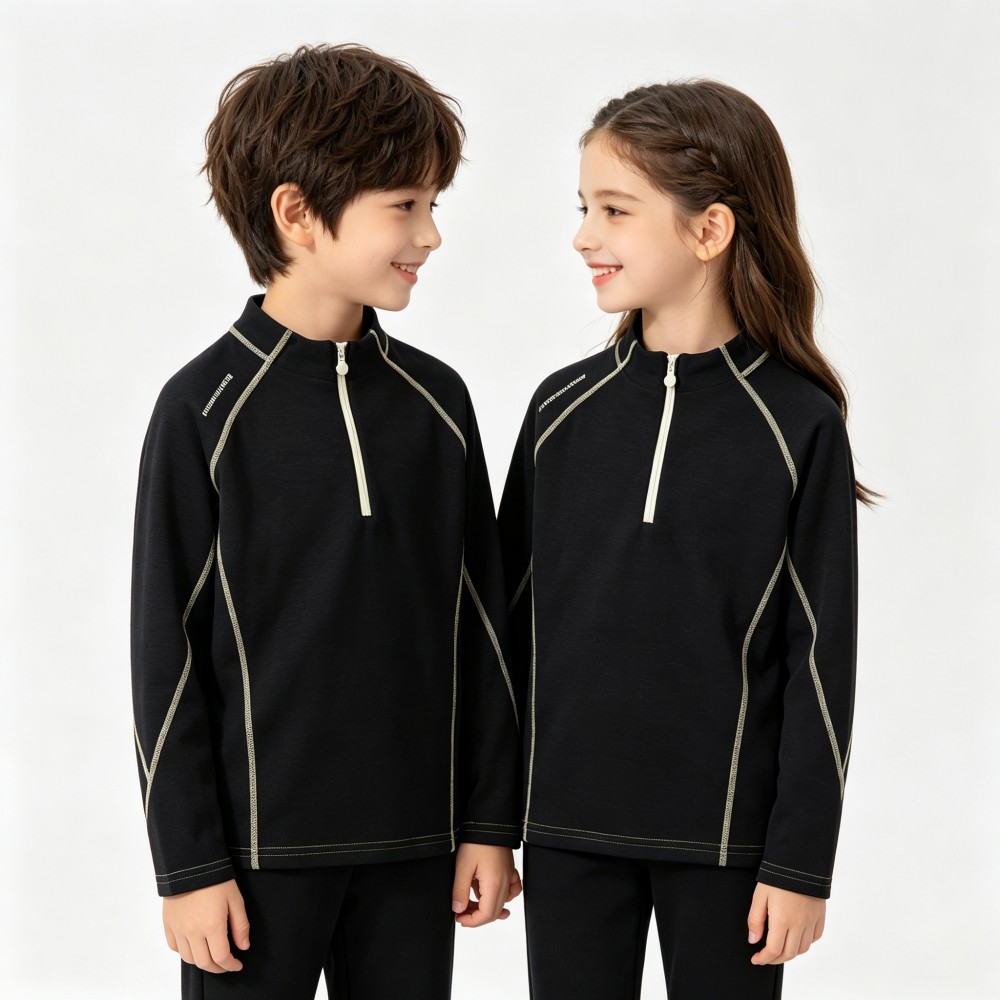 เสื้อสเวตเชิ้ตฟลีซแบบซิปครึ่งต - Outdoor Sport Activities For Kids บทวิจารณ์และราคา