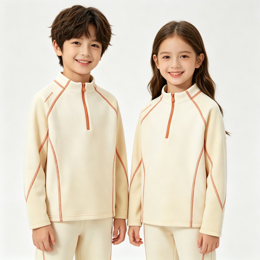 เสื้อสเวตเชิ้ตฟลีซแบบซิปครึ่งต - Outdoor Sport Activities For Kids บทวิจารณ์และราคา