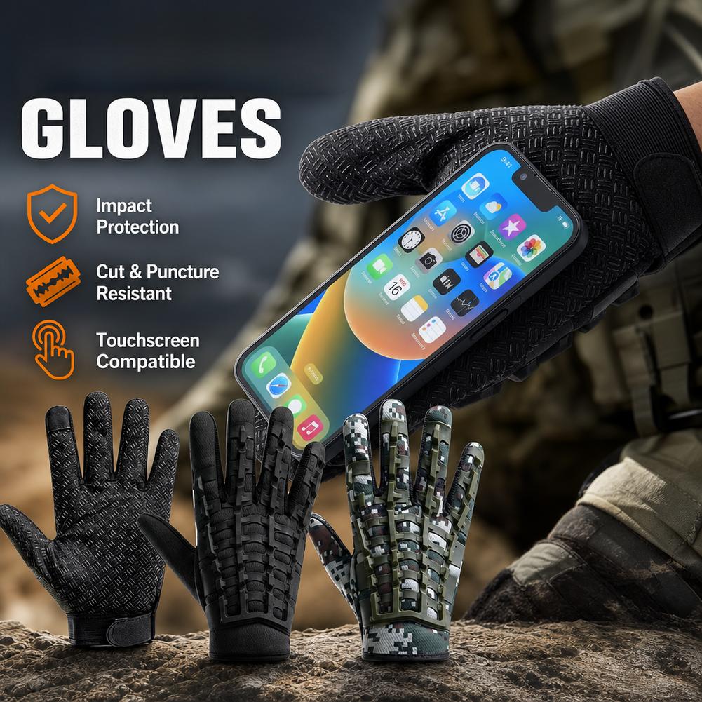ถุงมือยุทธวิธีแบบสัมผัสหน้าจอ  - Outdoor Sport Gloves บทวิจารณ์และราคา