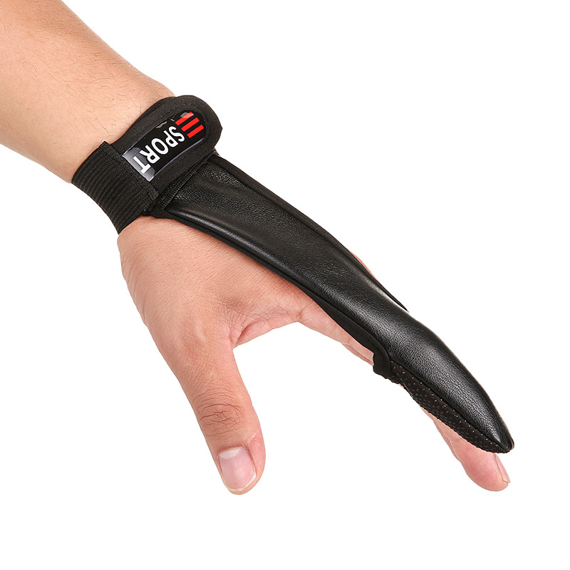 1PC Men 'S PU หนังหนึ่งนิ้วตกป - Outdoor Sport Gloves บทวิจารณ์และราคา