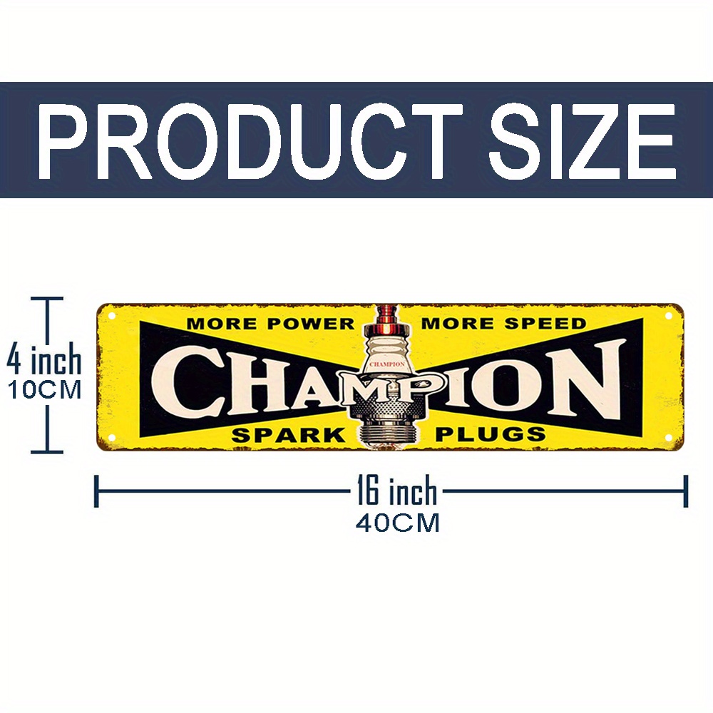 ป้ายโลหะวินเทจ Champion Spark  - Victor Racket Jetspeed บทวิจารณ์และราคา